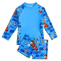 Sunga Infantil Juvenil Menino Camiseta Proteção Uv Sunga Box