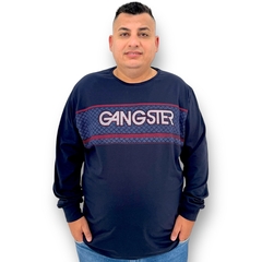 Camiseta Manga Longa Masculina Gangster Original Plus Size - ANJ MODAS