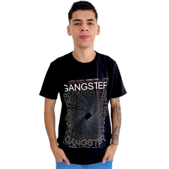 Camiseta Masculina Gansgster Malha Premium Gola Careca - loja online