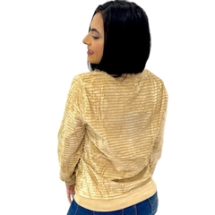 Blusa De Frio Feminina Aveludada Manga Longa Gola Careca - ANJ MODAS