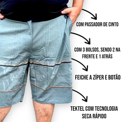 Bermuda Masculina Tectel Hibrida Tamanho Plus Size Moda Plus - ANJ MODAS