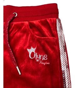 Calça Infantil Menina Com Elástico E Cordão Camurça Olyns - ANJ MODAS