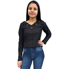 Blusinha Feminina De Frio Manga Longa Social Premium Luxo