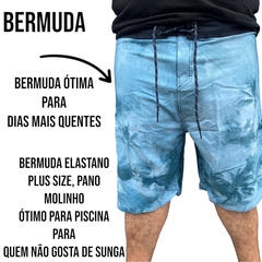 Bermuda Masculina Agua Elastano Plus Size Tamanho Grande - comprar online