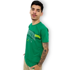 Camiseta Masculina Gansgster Malha Premium Gola Careca Estam - comprar online