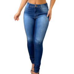 Calça Jeans Feminina Skinny Cós Alto Levanta Bumbum C/ Lycra - ANJ MODAS