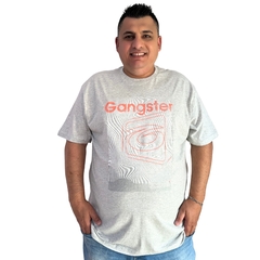 Camiseta Masculina Gangster Moda Plus Size Tamanho Grande - loja online