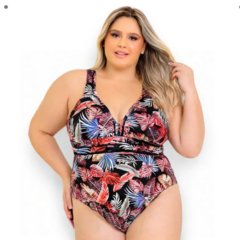 Maio Plus Size Body Feminino Praia Grande Alça Reforçada