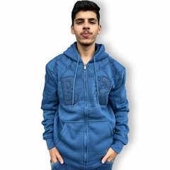 Blusa Peluciada De Frio Moletom Masculina Capuz Ziper Cordão na internet