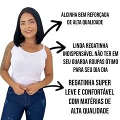 Kit 10 Regatinha Alcinha Camiseta Regata Fitness Basica - loja online