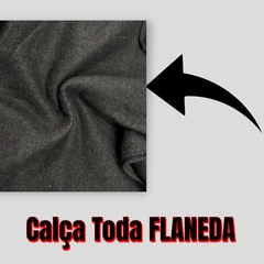 Calça Moletom Masculina Plus Size Punho Elástico Flanelada - loja online