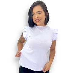 Blusinha Feminina Caneladinha Manguinha Morcego Sem Bojo - loja online