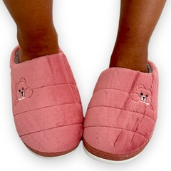 Pantufa Unissex Chinelo Pelucia Solado Borracha Inverno Urso - comprar online