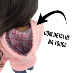 Blusa De Moletom Frio Menina Aberta Capuz Estilosa Top na internet