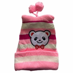 Kit 3 Touca Gorro Pompom Infantil Menina Criança Variada