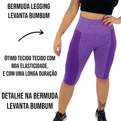 Bermuda Sem Costura Levanta Bumbum Modeladora Academia