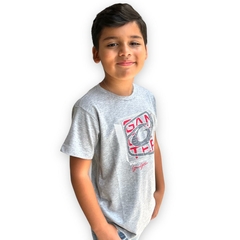 Imagem do Camiseta Infantil Menino De Marca Gola Careca Estilosa