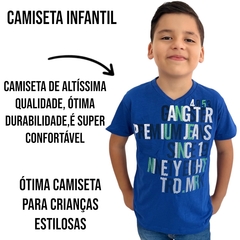 Camiseta Infatil Menino Gangster Gola Redonda Linha Premium - loja online