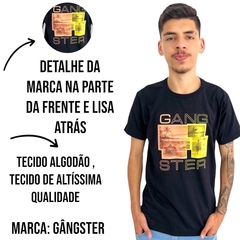 Camiseta Masculina Básica Gola Redonda Gangster Importada na internet