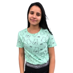 BLUSINHA FEMININA T-SHIRT CROPPED PREMIUM URSINHO - loja online