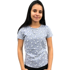 BLUSINHA FEMININA T-SHIRT MANGUINHA PREMIUM ABACAXI