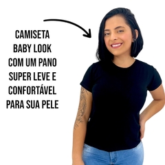 Imagem do Blusa Blusinha Feminina Camiseta Baby Look Camisa Basica Lisa