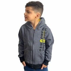 Imagem do Blusa Infantil Moletom Com Capuz Inverno Flanelada Gangster