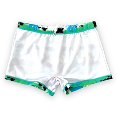 Sunga Box Boxer Juvenil Menino Shortinho Estampado Piscina