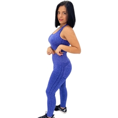 Imagem do Conjunto Academia Calça Legging Blusa e Top Fitness Feminina