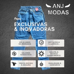 Calça Jeans Mom Cintura Alta Destroyed Feminina Premium Moda - ANJ MODAS