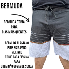 Bermuda Masculina Agua Elastano Plus Size Tamanho Grande - ANJ MODAS