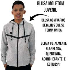 Blusa De Moletom Juvenil Masculina Gangster Importada Aberta - loja online