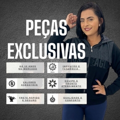 Blusa Moletom Feminina Aberta Capuz Peluciada Por Dentro - ANJ MODAS