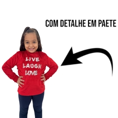 Blusa De Frio infantil Menina Peluciada Fechada Sem Capuz na internet