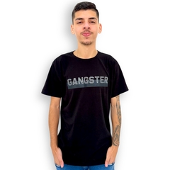 Camiseta Masculina Oversized Gangster Estampada Manga Curta