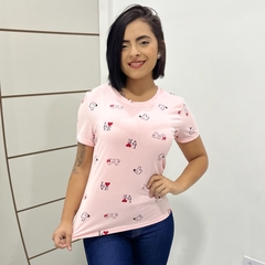 Blusinha Feminina T-shirt Love - loja online