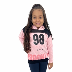 Blusa De Frio Moletom Infantil Menina Fashion Olyns - loja online