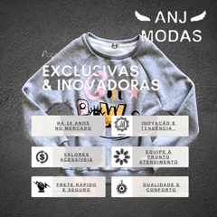 Blusa De Frio Casaco Moletom Flanelada Kids Sem Capuz Olyns na internet