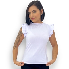 Blusinha Feminina Caneladinha Manguinha Morcego Sem Bojo - comprar online