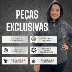 Blusa Moletom Peluciada Feminina Plus Size Tamanho Grande - loja online