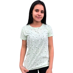 BLUSINHA FEMININA T-SHIRT MANGUINHA PREMIUM ABACAXI - comprar online