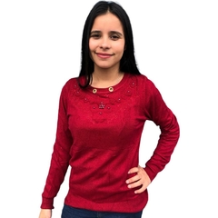 Blusa Sueter Feminina Fechada Basica Premium Luxo - comprar online