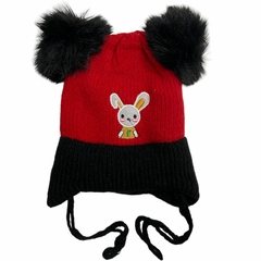 Touca Gorro De Pompom Infantil Criança Frio Coelho - ANJ MODAS