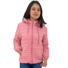 Jaqueta Juvenil Menina Nylon Forrada Com Pelinhos Por Dentro - comprar online