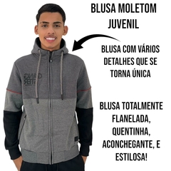 Blusa De Moletom Juvenil Masculina Gangster Importada Aberta - loja online