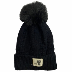 Touca Gorro De Pompom Infantil Criança Frio Gatinho