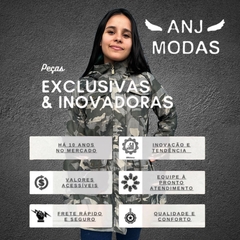 Jaqueta Parka Forrada Casaco Inverno Com Capuz Feminina - ANJ MODAS