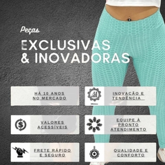 Calça Legging Academia Fitness Empina Bumbum Texturizada na internet