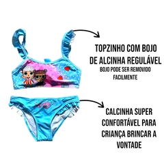 Conjunto Biquíni Cropped Infantil M Praia Lol Juvenil Menina - comprar online