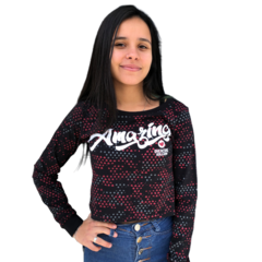 BLUSINHA FEMININA MANGA LONGA CROPPED OVERCORE na internet